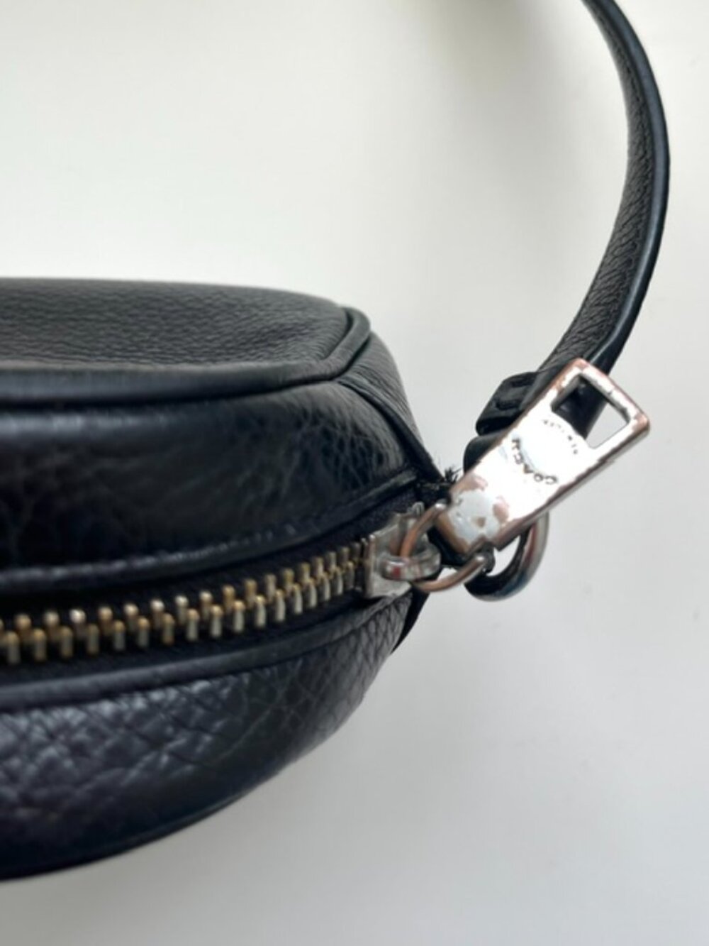 Coach Mini Jamie Camera Bag in Black Pebbled Leather - Picture 7 of 8